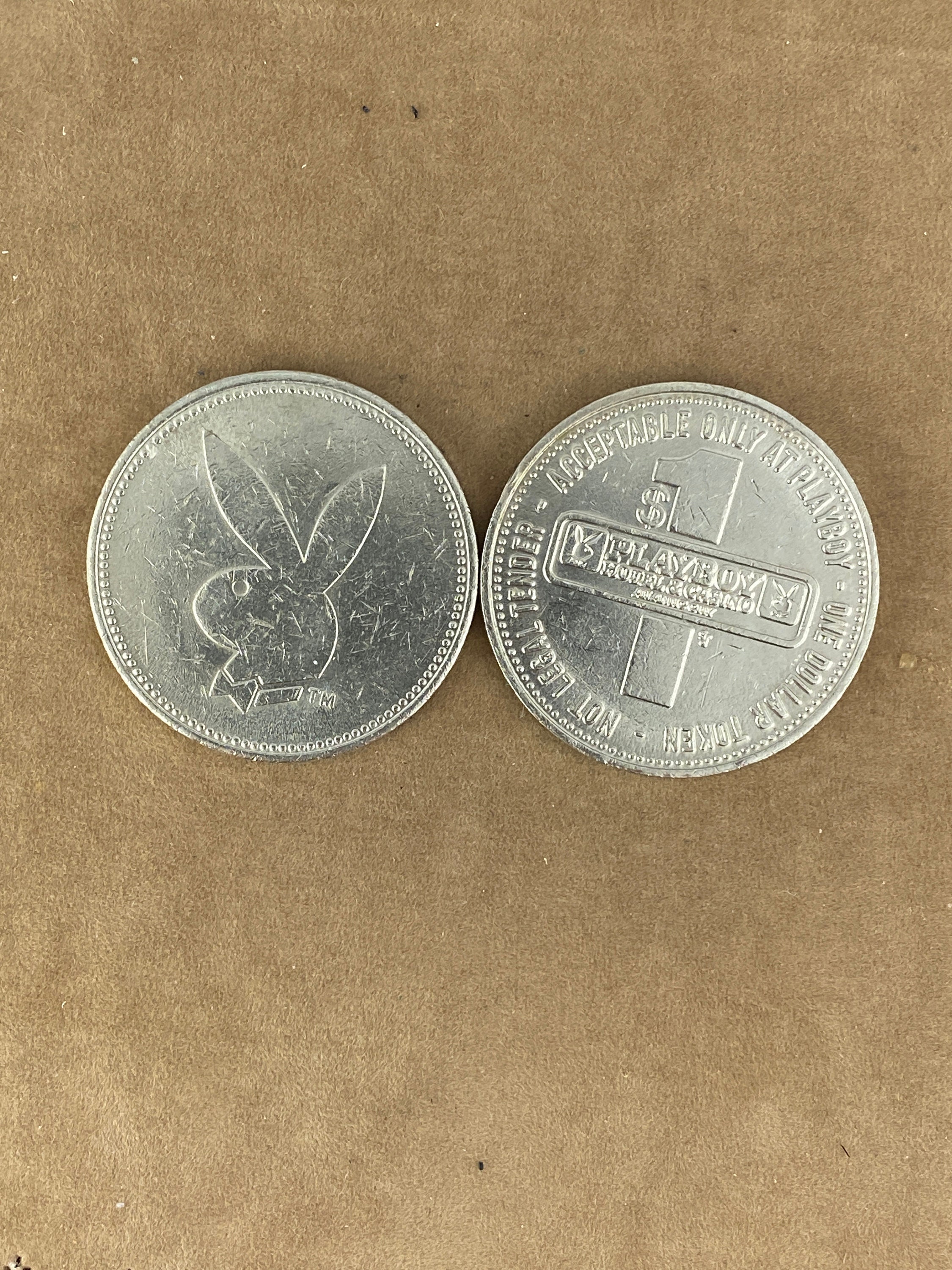 Vintage Atlantic City Playboy Club One Dollar Gaming Token