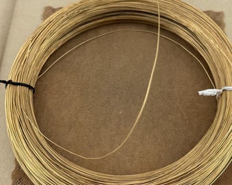 14K Yellow Gold Filled Round Wire (24 Gauge): Beading & Enameling - 5 ft