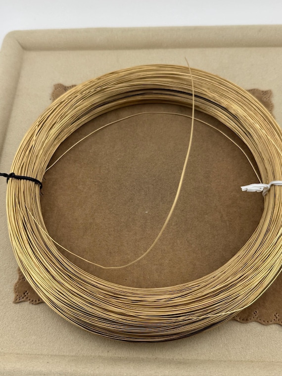 14K Yellow Gold Filled Round Wire (24 Gauge): Beading & Enameling - 5 ft