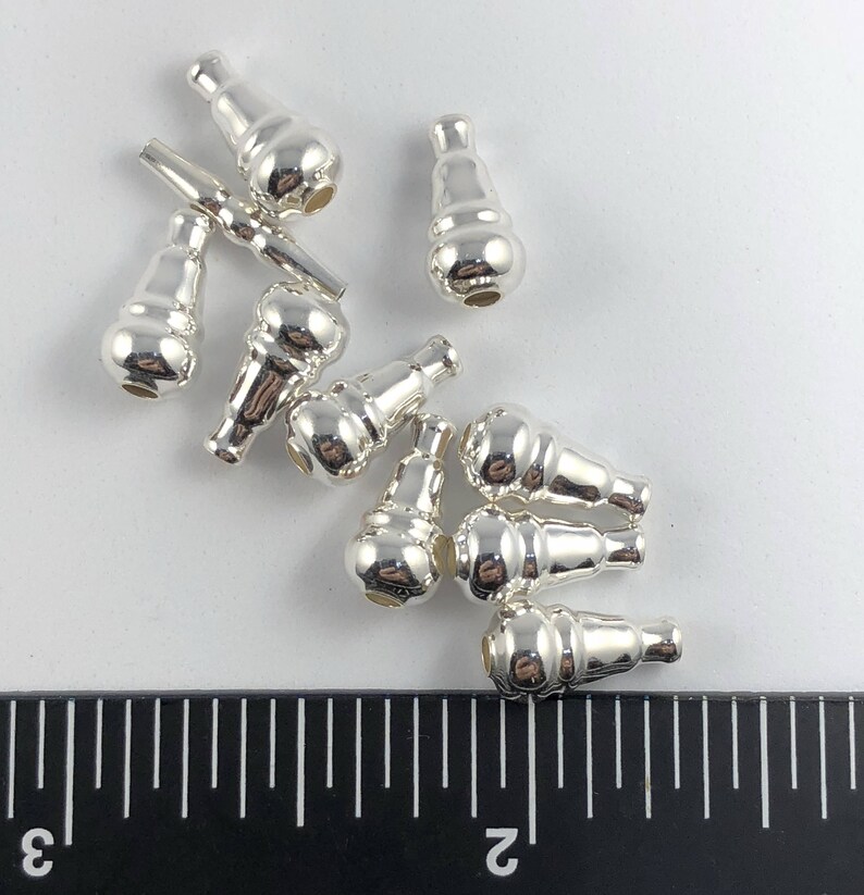 Sterling Silver Tube Beads 14mm Long 2mm Wide High Polished Etsy