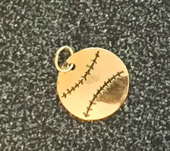 14 Karat Yellow Gold Baseball and other Sports Ch… - image 2