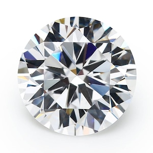 6MM White Round Cut CZ Cubic Zirconia Gemstone (4 Pieces)