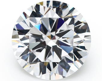 6MM Perfect Color and Quality White Round Cut Machine Cut Loose CZ Cubic Zirconia Gemstone Sold in packages of 4 pieces