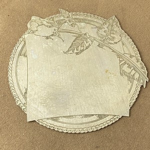 Vintage Sterling Silver Engraveable Plate 30 Gauge 3.25 inch in diameter one of a kind
