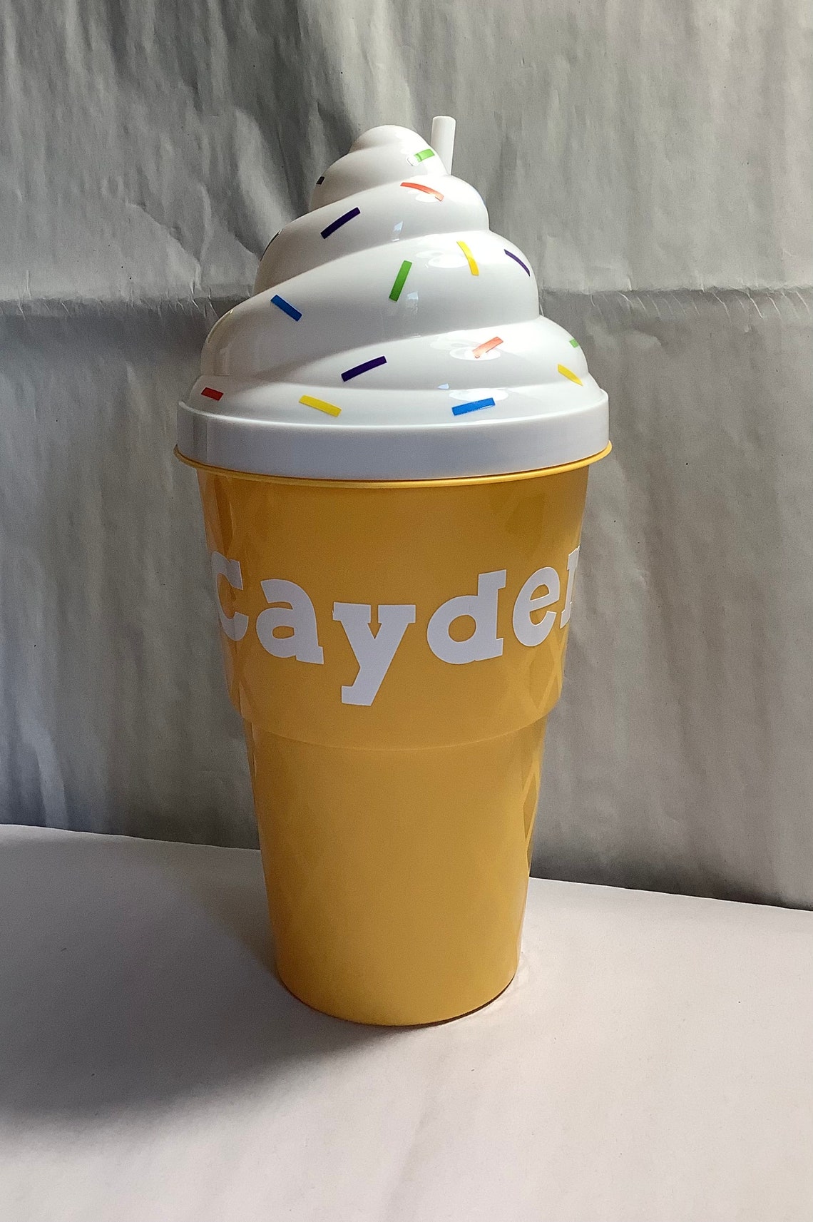 Personalized Ice Cream Cup With Straw Girls Night Out Etsy