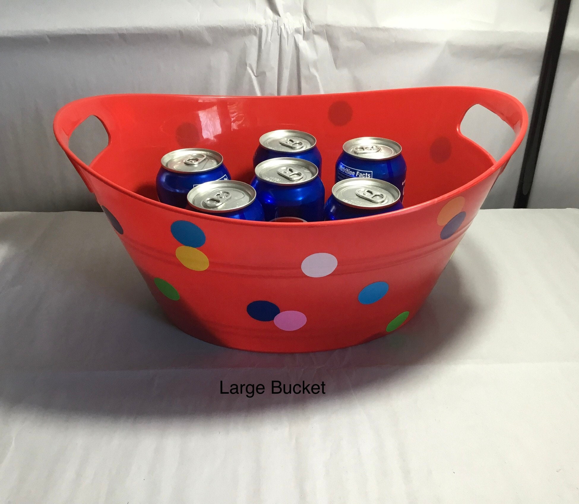 Plastic Personalized Bucket Easter Basket Drink Tub Gift Etsy