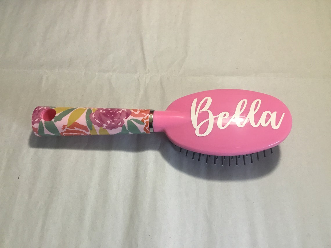 Personalized Hair Brush Birthday Favor Slumber Party Etsy