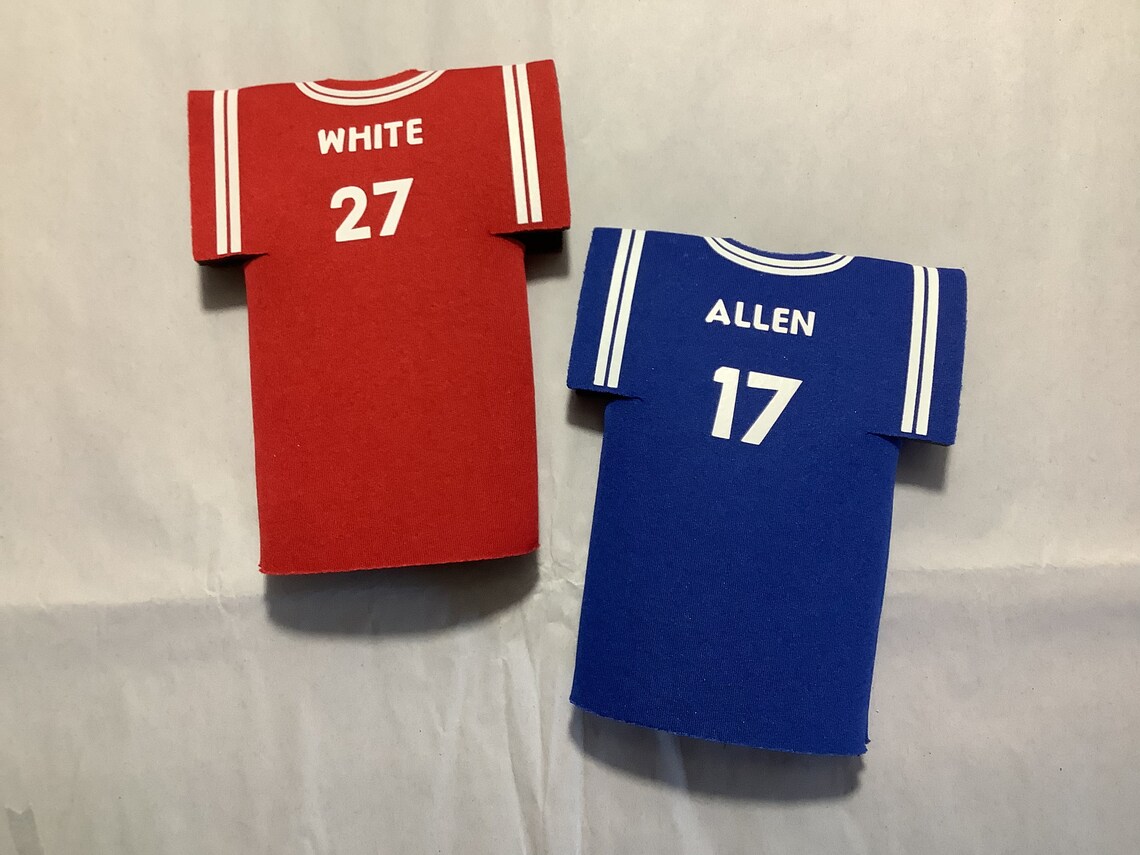 Buffalo Bills Beer Bottle Jersey Holder Football Beer Bottle Etsy