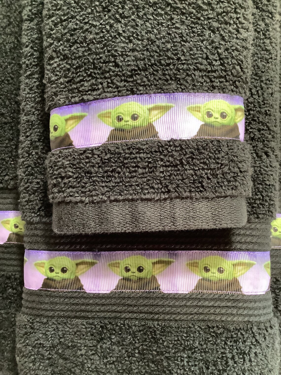 Baby Alien 3pc Bathroom Towel Set Baby Yoda Bathroom Etsy
