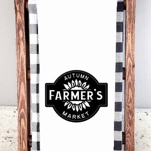 Autumn Farmer's Market - Autumn/Thanksgiving Flour Sack Towel/Tea Towel