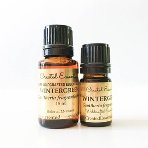 Wintergreen Essential Oil | 100% Pure Essential Oil of Wintergreen | Therapeutic Aromatherapy Oil, Wintergreen