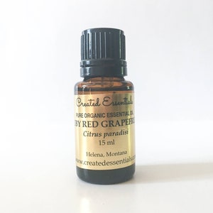 Ätherisches Grapefruitöl, Rubinrot | 100% reines ätherisches Öl | Ätherisches therapeutisches Öl von Ruby Red Grapefruit | Reines Aromatherapie Öl