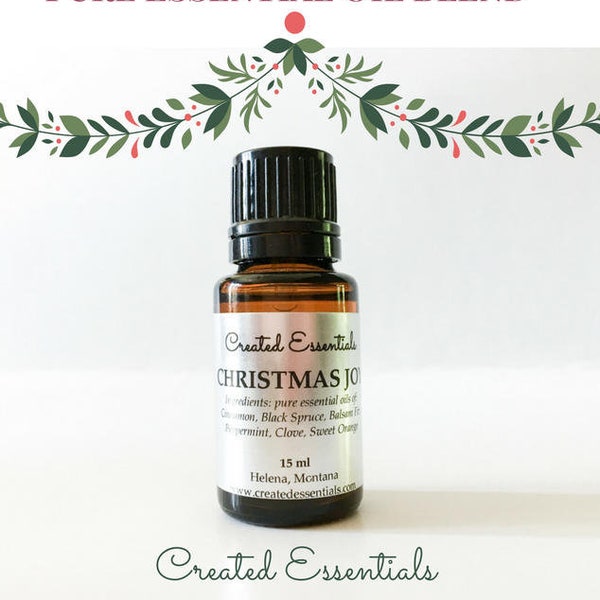 Christmas Joy Essential Oil Blend | Christmas Oil | Christmas Aromatherapy Blend | Holiday Essential Oil Blend, Christmas Joy Diffuser Blend