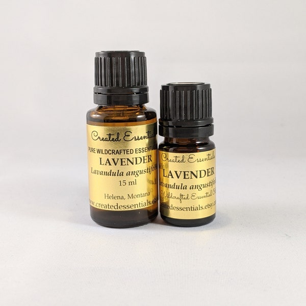 Ätherisches Lavendelöl | Ätherisches Lavendelöl aus großer Höhe und wilder Herstellung | Reines ätherisches Öl | Therapeutisches Lavendel-Aromatherapieöl