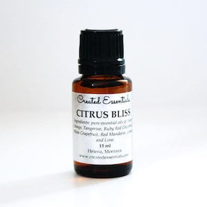 Citrus Bliss Essential Oil Blend | Pure Essential Oil, Citrus Blend | Therapeutic Essential Oil Blend | Citrus Diffuser Blend