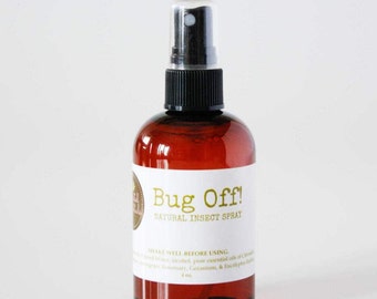 Bug Off! Natural Insect Spray, Made With Pure Essential Oils | Natural Bug Spray | 4 oz. and 16 oz. Sizes! | Natural Bug Repellent