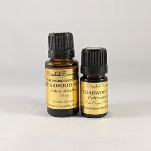 Cedarwood Atlas Essential Oil | Organic Essential Oil of Cedarwood Atlas | 100% Pure Essential Oil | Therapeutic Essential Oil of Cedarwood