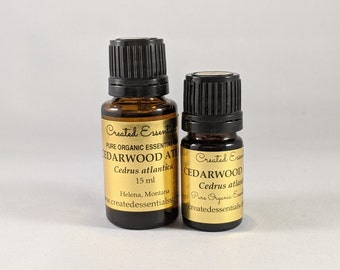 Cedarwood Atlas Essential Oil | Organic Essential Oil of Cedarwood Atlas | 100% Pure Essential Oil | Therapeutic Essential Oil of Cedarwood