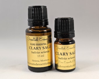 Clary Sage Essential Oil, 100% Pure Essential Oil of Clary Sage, Aromatherapy Oil, Essential Oil of Clary Sage from Russia