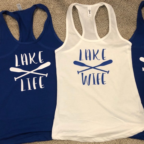 Lake Wife / Lake Life Bachelorette Tank Top - Multiple colors available