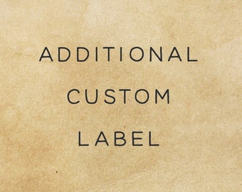 Additional Custom Label (for personalized candles)