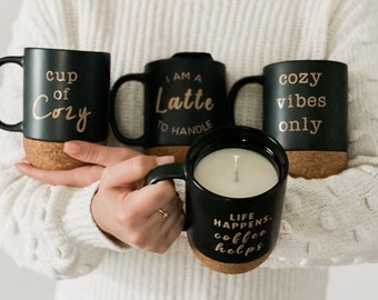 Candle Mug Collection | Cup of Cozy | Custom Mug Soy Candle | Personalized Mug Candle