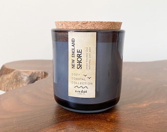 NEW ENGLAND SHORE Soy Candle 8oz | Cozy Coastal Collection