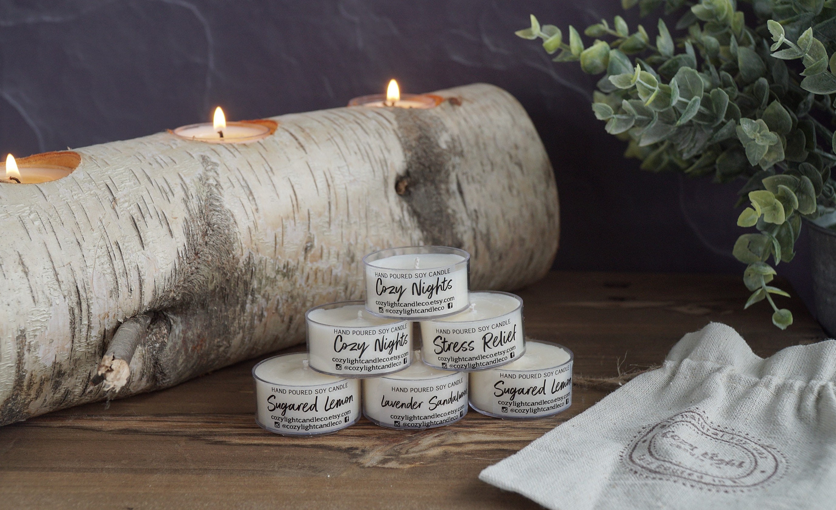 Soy Tea Lights Sample Scents Pack of Six Tea Lights Etsy