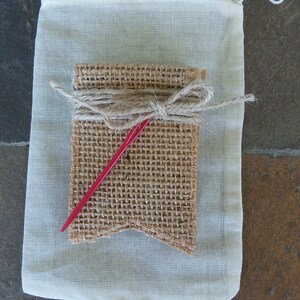 Stars and Stripes Patriotic Reversible Mini Burlap Banner, July 4th Decor for Tiered trays image 7