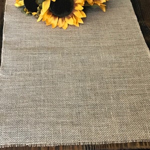 Farmhouse Burlap Table Runner for Rustic, Country, Barn, Vintage Wedding Decor Party Table Decor 12inch image 3