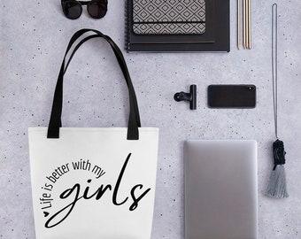 Girl Mom Tote bag