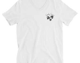 Unisex Short Sleeve V-Neck T-Shirt