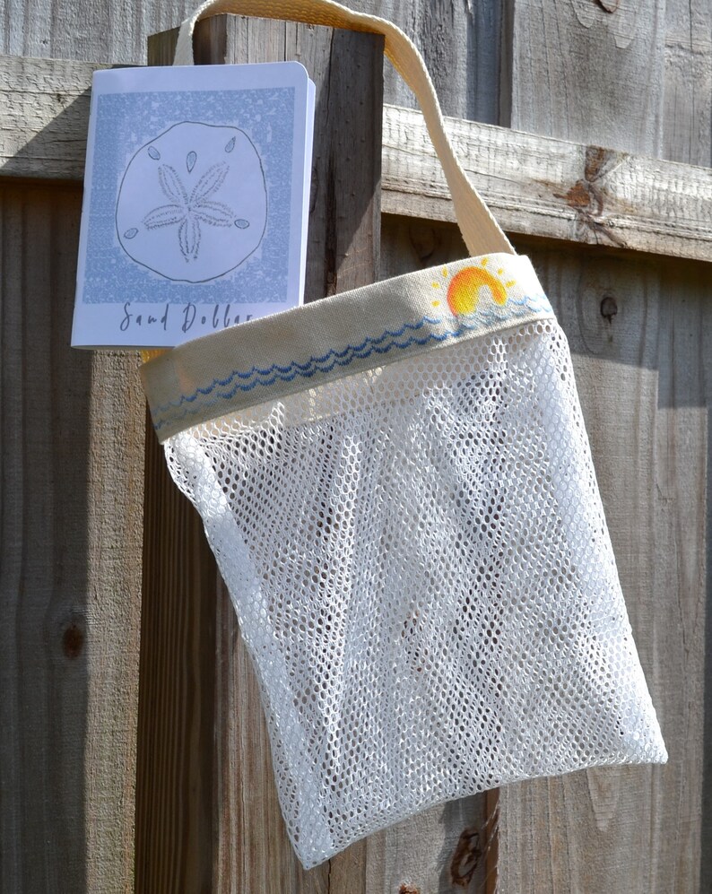 Shell Collection Bag, Seashell Collection, Shell Mesh Bag, Gift for