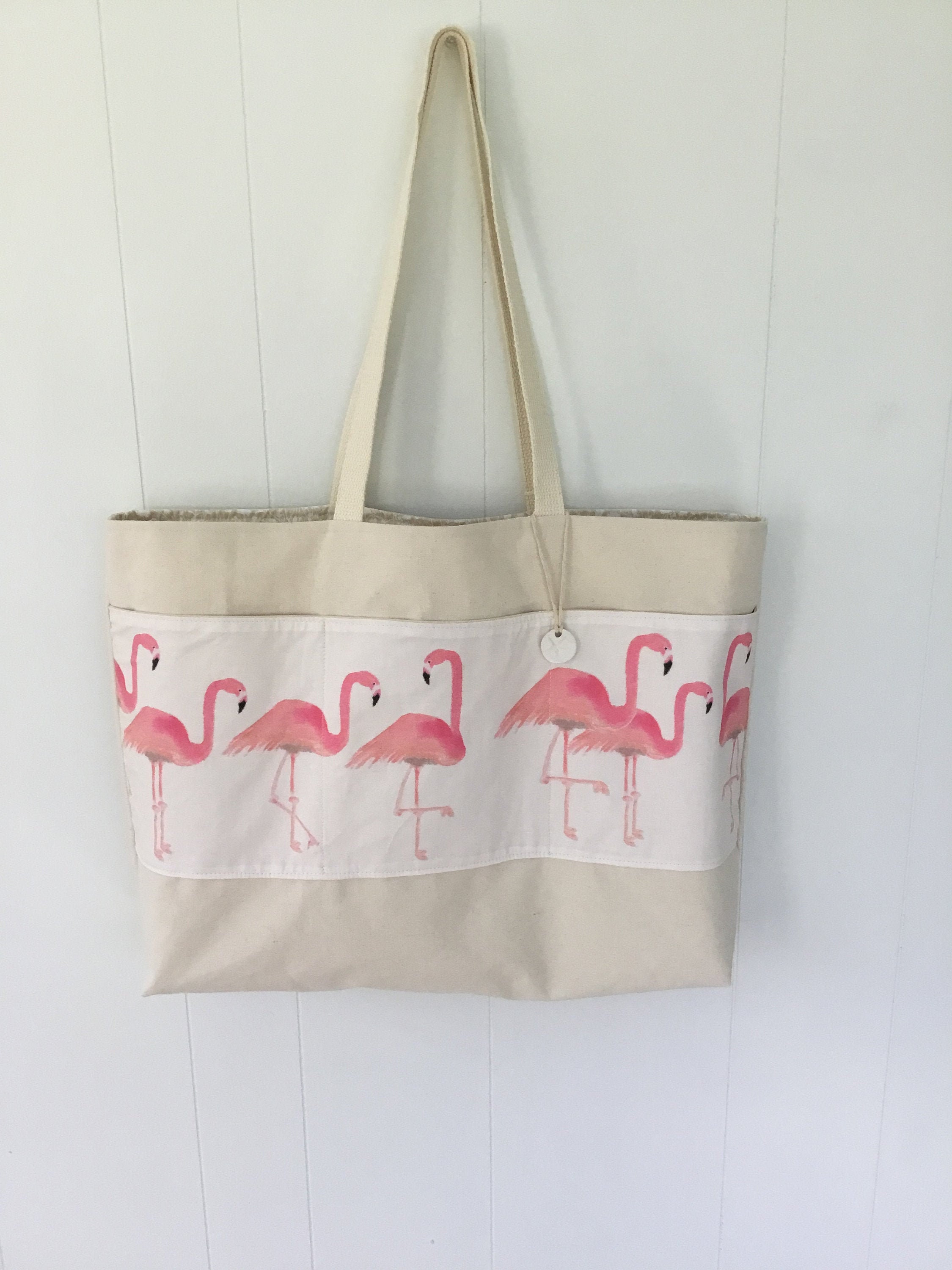 Flamingo Bag Flamingo Tote Tropical Large Shoulder Bag - Etsy UK