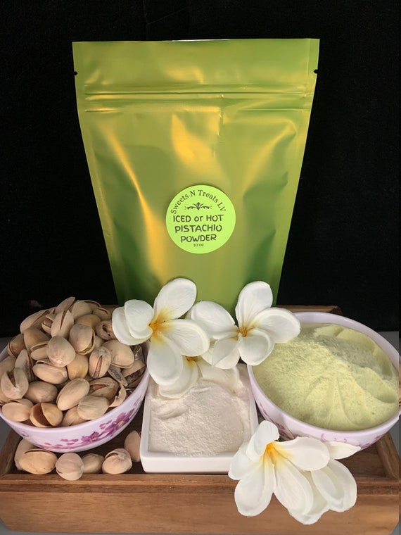 Pistachio Frappe Drink Powder Smoothie Blended Iced Pistachio 