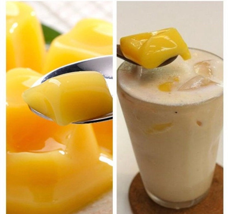 Premium MANGO Powder Mango PUDDING Mix Boba Bubble Tea Tapioca Etsy
