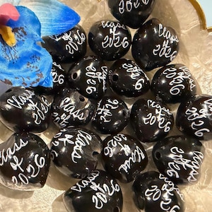 LOOSE CLASS of 2026 Kukui Nuts  Hawaiian Kukui Nuts Loose for Lei Making and Kukui Nut Crafts Beading Nuts 10 pcs  BLACK