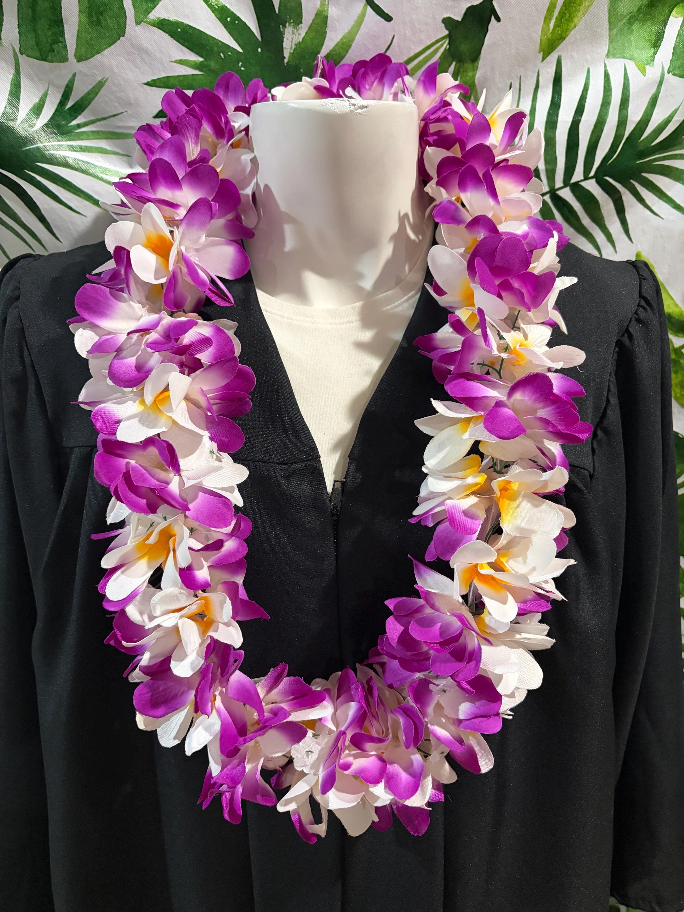 Class of 2026 Hawaiian Plumeria Flower Lei Fabric Flower Lei 