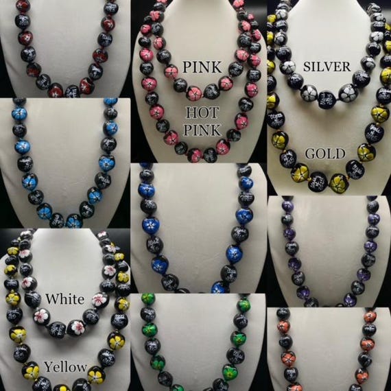 Hawaiian Leis + Beads 6 Assorted Colours Hawaiian Leis + Beads 6 Assorted Colours