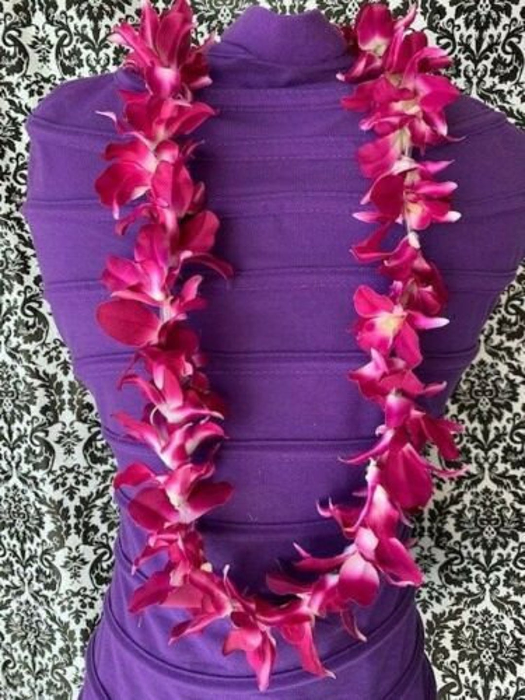 Class of 2024 Hawaiian ORCHID Flower Lei Dendrobium Flower Lei