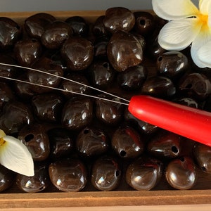 Hawaiian Kukui Lei Maker Kukui Nut Threader Tool Beading Tool Crafting Tool Nut Threader Necklace Making Tool Kukui Nut Threader