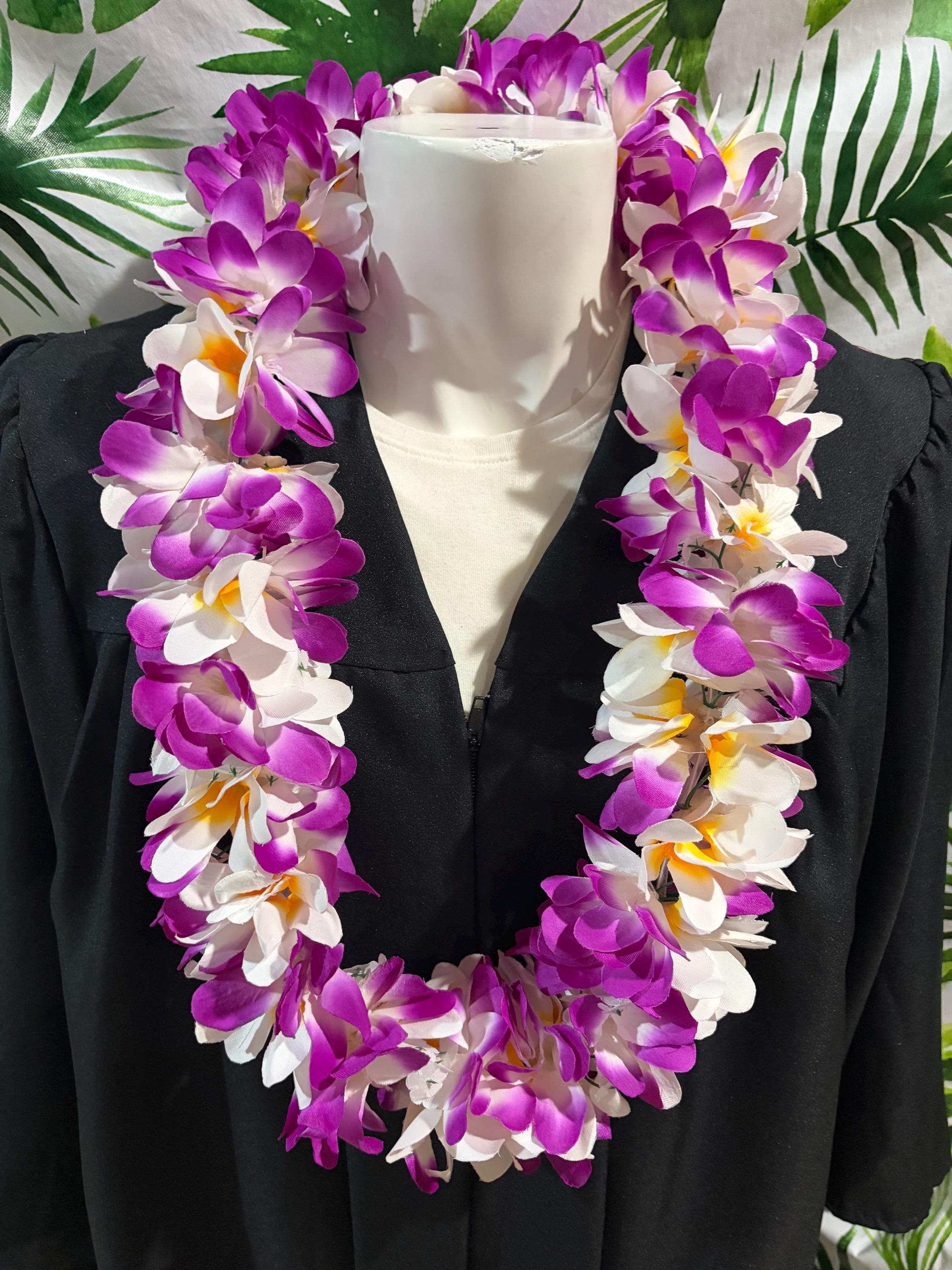 Class of 2026 Hawaiian Plumeria Flower Lei Fabric Flower Lei 