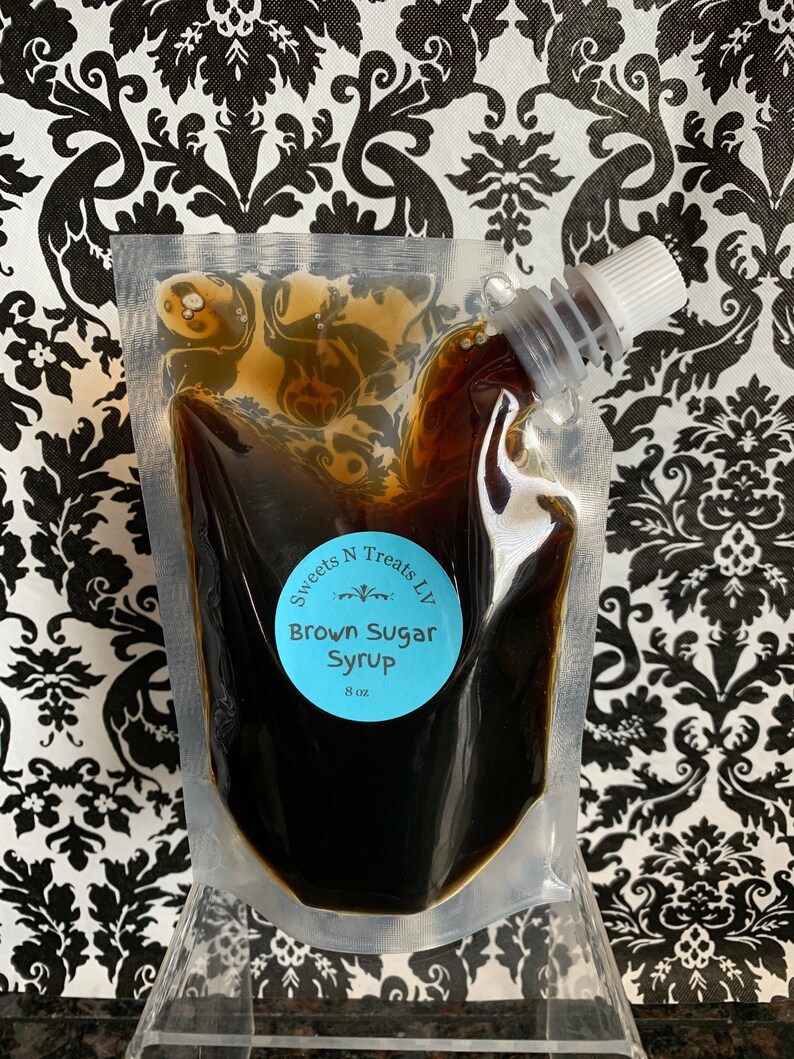 Brown Sugar Syrup BOBA Bubble Tea Tapioca Pearls Smoothie Milk Etsy