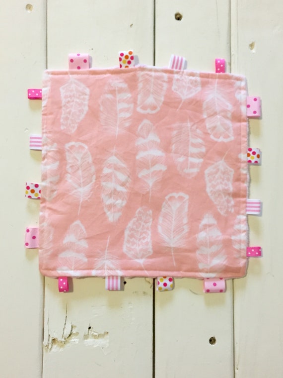 pink taggie blanket