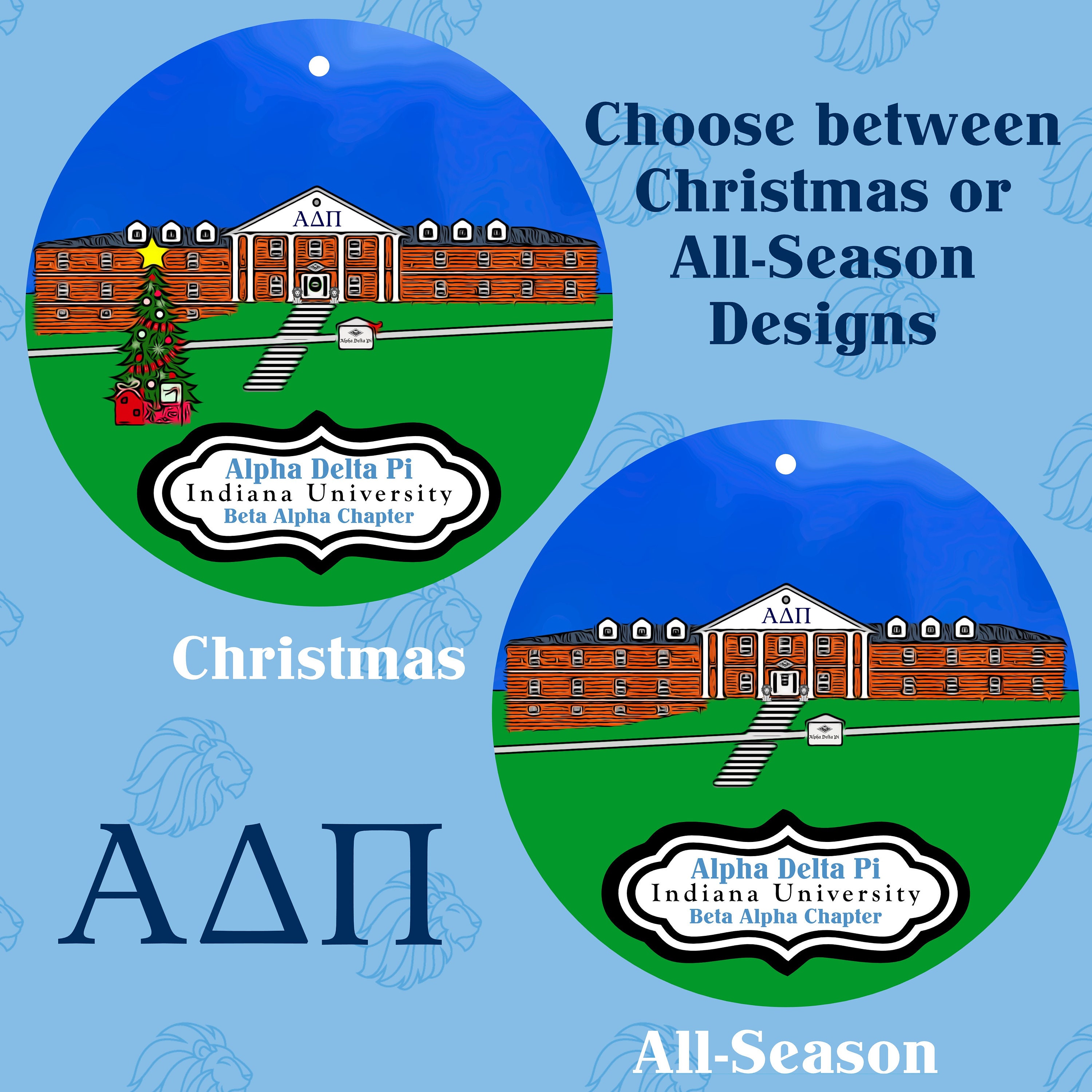 Alpha Delta Pi Sorority House at Indiana University Christmas & All ...