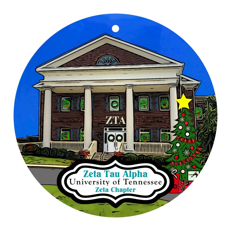 Zeta Tau Alpha Sorority House at the University of Tennessee Etsy