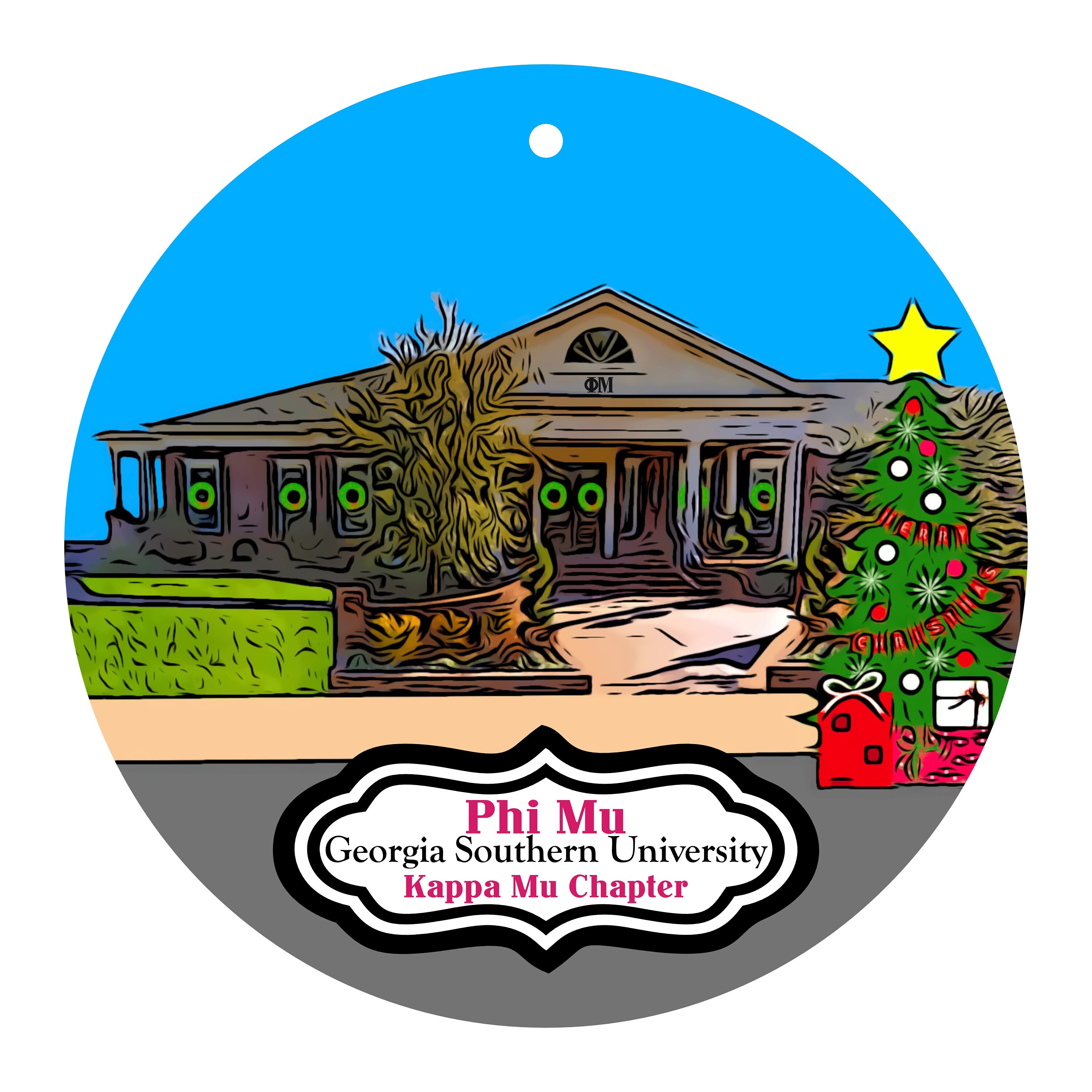 Milledgeville GA GCSU Gamma Sigma Chapter Phi Mu Sorority House At 