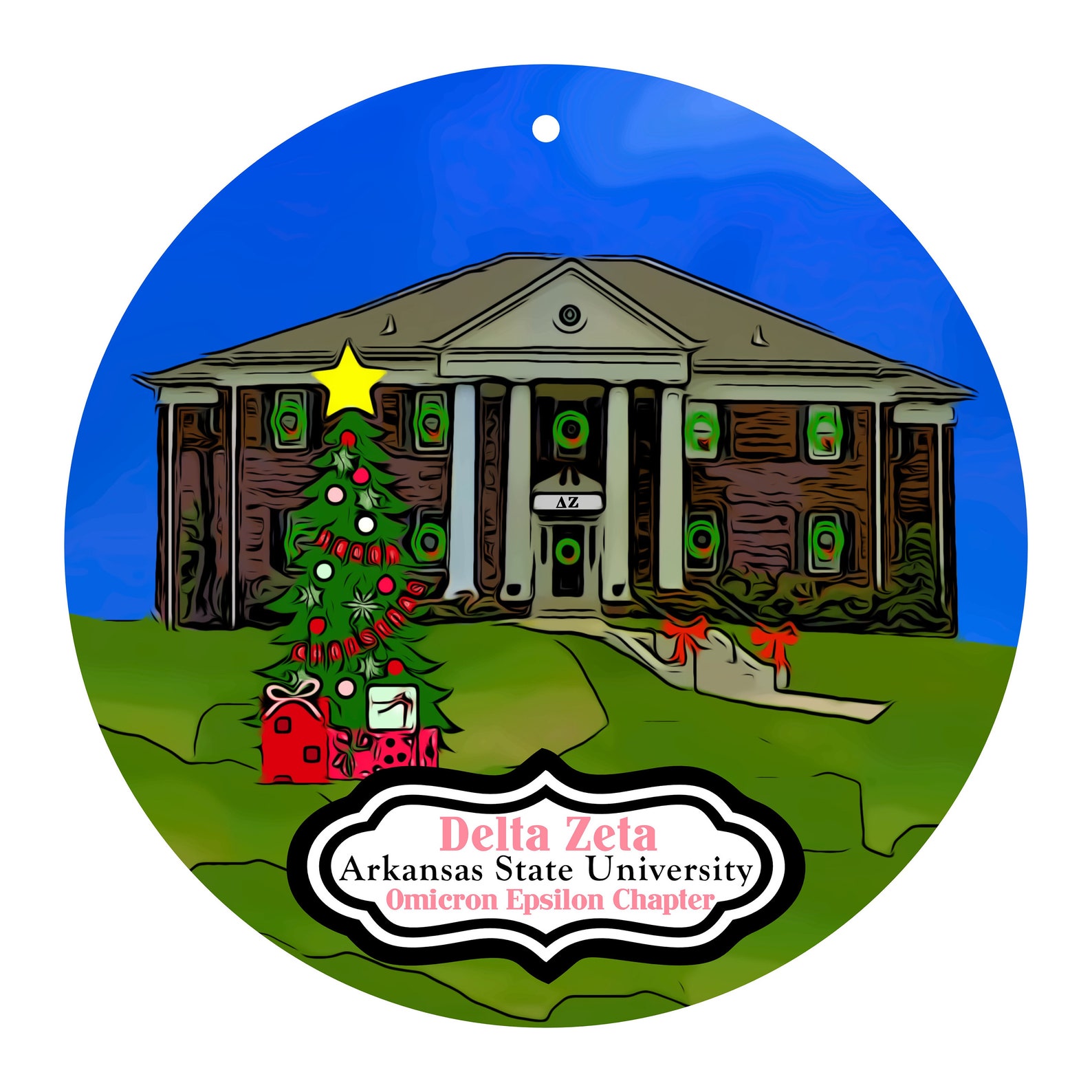 Delta Zeta Sorority House at Arkansas State University Etsy