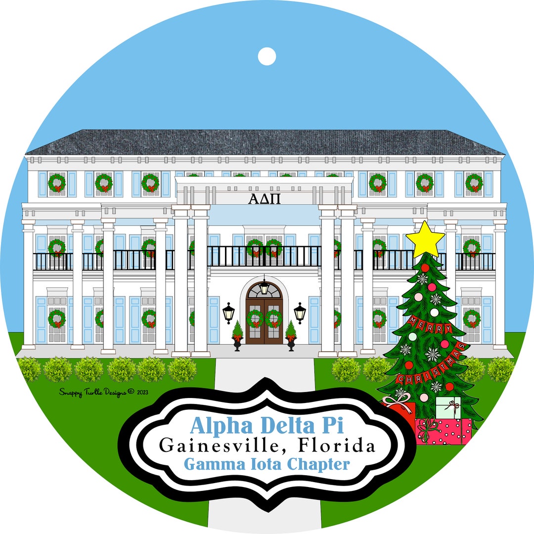 Florida Adpi Alpha Delta Pi Sorority House Gainesville, Florida Christmas & All ...