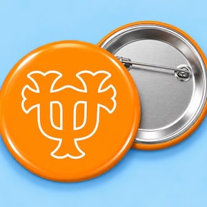 Tennessee Interlocking UT 3 Inch Buttons & Stickers - Vols Game Day Pin - Knoxville Football Button - Available in Multiple Colors